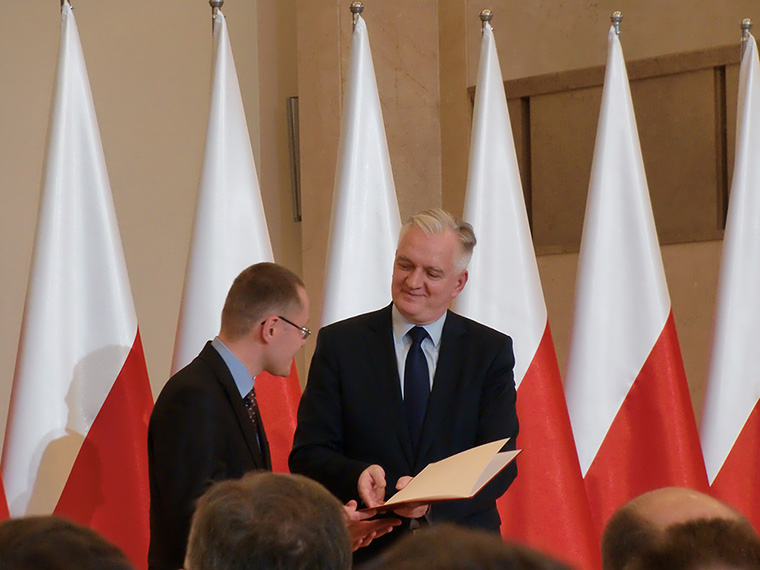 b wlodarczyk uroczystość wręczenia nagrody prezesa rady ministrów