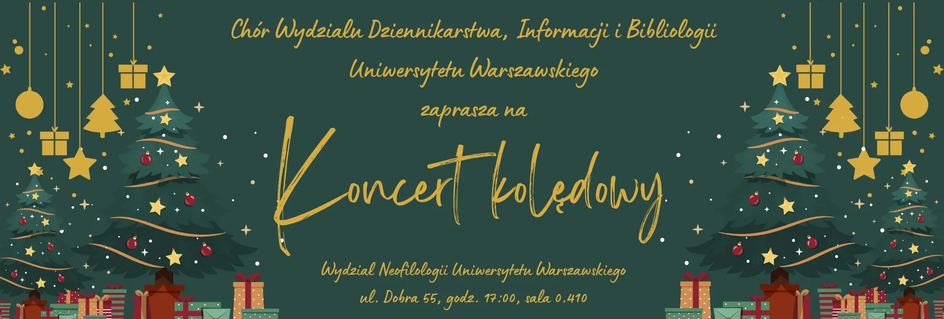 Koncert kolędowy Chóru Wydziału Dziennikarstwa, Informacji i Bibliologii Uniwersytetu Warszawskiego